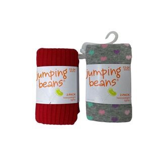 Jumping Beans®Girls 12-24Months Two 2-
Pack Warmwear Tights